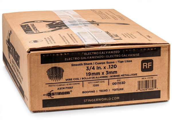 Grip Rite GRCR19GAL 3/4" by 15° Wire Collated Galvanized Coil Roofing Nail (7, 200per Box)-1