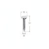 Galvanized Roofing Felt Nails Keadic 300pcs 1inch Steel Fastening Set-1