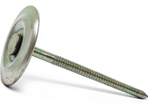 4" x 8GA Ring GALV Steel Round Cap Nails 25lb FastenerUSA Roofing-1