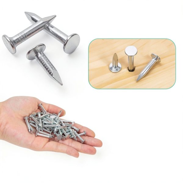 Galvanized Roofing Felt Nails Keadic 300pcs 1inch Steel Fastening Set-2