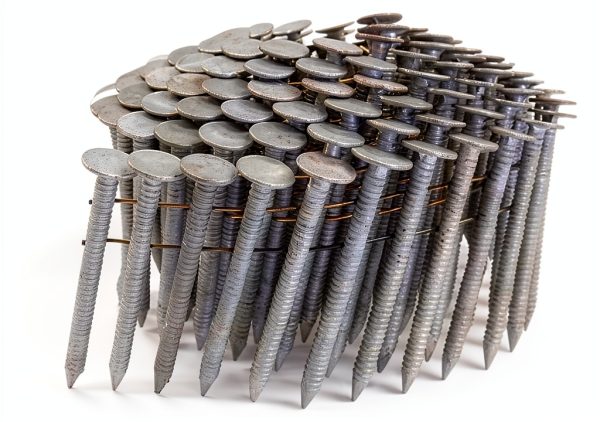 1 3/4 Ring A153-D HDG Coil Roofing Nails by Jev Cap – 3,600 Count-0