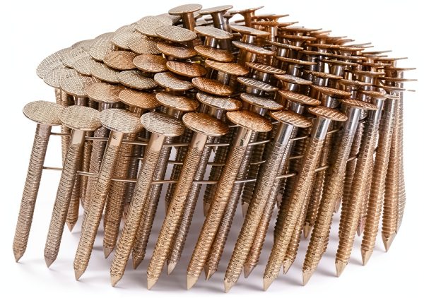 1 3/4" Ring 304SS Coil Roofing Nails FastenerUSA 600pcs Diamond Point-0