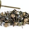 4" x 8GA Ring GALV Steel Round Cap Nails 25lb FastenerUSA Roofing-0
