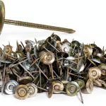 4" x 8GA Ring GALV Steel Round Cap Nails 25lb FastenerUSA Roofing-0