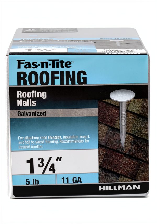 Hot Dipped Galvanized Roofing Nails 1-3/4" - Fas-n-Tite 5lb Box-1